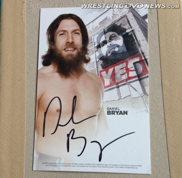 Daniel Bryan Signature Card with WWE DVD