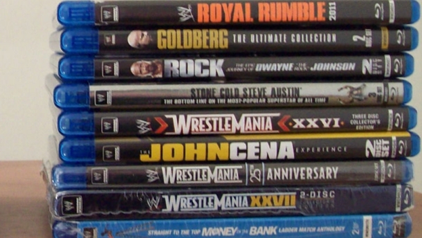 Collection of WWE Blu-ray Discs