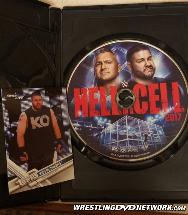 WWE 'Double Feature: No Mercy & Hell in a Cell 2017' DVD - Disc Artwork & Trading Card