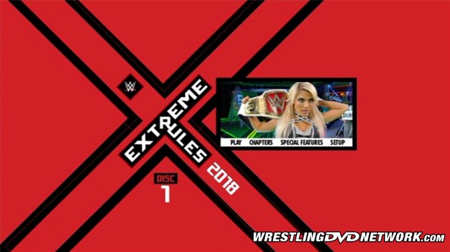 WWE Extreme Rules 2018 DVD - Main Menu